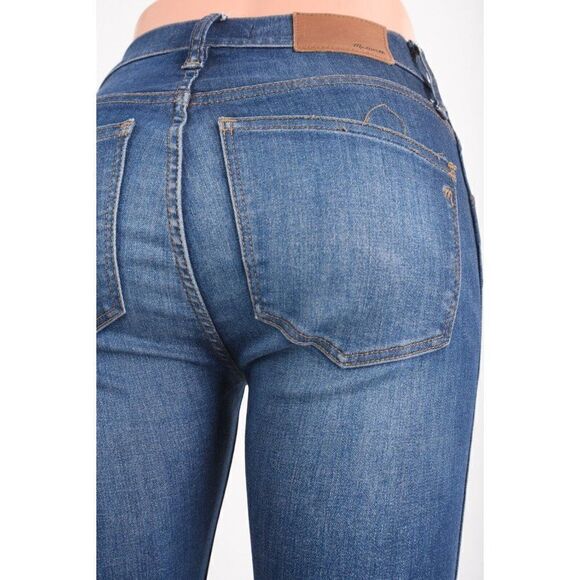 Madewell Womens 9" High Riser Skinny Skinny Jeans waist Sz 24 Blue Denim - Picture 5 of 9